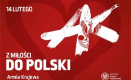 grafika informująca o tym, że 14 lutego 1942 roku powołano Armię Krajową