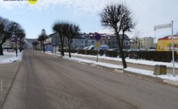 ulica Kościuszki w Działdowie (droga i budynki)