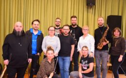 Zespół Enej z wizytą w Polskim Stowarzyszeniu na rzecz Osób z Niepełnosprawnością Intelektualną Koło w Działdowie