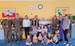 Ciekawie o lesie na spotkaniu z przedszkolakami