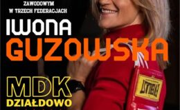 plakat promujący wydarzenie - spotkanie z Iwoną Guzowską
