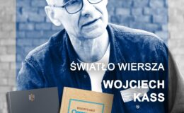 plakat promujący spotkanie autorskie z Wojciechem Kassem