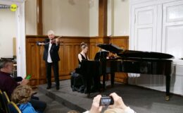 Koncert Zbigniewa Ciuciasa (skrzypce) i Wiktorii Magdaleny Browarek (fortepian) w PSM w Działdowie