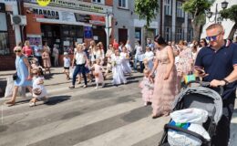 Procesja Bożego Ciała. Parafia pw. Podwyższenia Krzyża Świętego w Działdowie