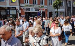Procesja Bożego Ciała. Parafia pw. Podwyższenia Krzyża Świętego w Działdowie