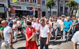 Procesja Bożego Ciała. Parafia pw. Podwyższenia Krzyża Świętego w Działdowie