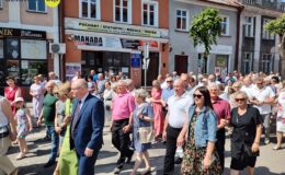 Procesja Bożego Ciała. Parafia pw. Podwyższenia Krzyża Świętego w Działdowie