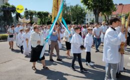 Procesja Bożego Ciała. Parafia pw. Podwyższenia Krzyża Świętego w Działdowie