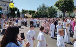Procesja Bożego Ciała. Parafia pw. Podwyższenia Krzyża Świętego w Działdowie