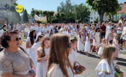 Procesja Bożego Ciała. Parafia pw. Podwyższenia Krzyża Świętego w Działdowie