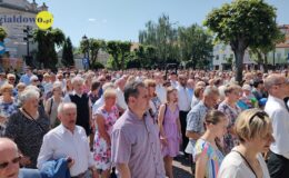 Procesja Bożego Ciała. Parafia pw. Podwyższenia Krzyża Świętego w Działdowie