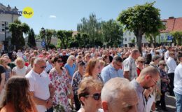Procesja Bożego Ciała. Parafia pw. Podwyższenia Krzyża Świętego w Działdowie
