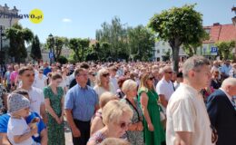 Procesja Bożego Ciała. Parafia pw. Podwyższenia Krzyża Świętego w Działdowie