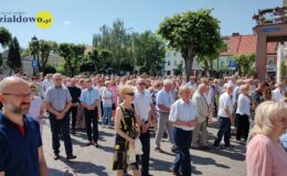 Procesja Bożego Ciała. Parafia pw. Podwyższenia Krzyża Świętego w Działdowie