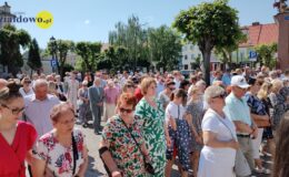 Procesja Bożego Ciała. Parafia pw. Podwyższenia Krzyża Świętego w Działdowie