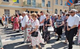 Procesja Bożego Ciała. Parafia pw. Podwyższenia Krzyża Świętego w Działdowie