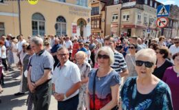 Procesja Bożego Ciała. Parafia pw. Podwyższenia Krzyża Świętego w Działdowie