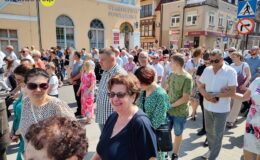 Procesja Bożego Ciała. Parafia pw. Podwyższenia Krzyża Świętego w Działdowie