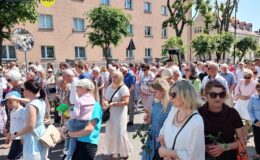 Procesja Bożego Ciała. Parafia pw. Podwyższenia Krzyża Świętego w Działdowie