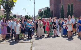 Procesja Bożego Ciała. Parafia pw. Podwyższenia Krzyża Świętego w Działdowie