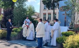 Procesja Bożego Ciała. Parafia pw. Podwyższenia Krzyża Świętego w Działdowie
