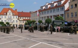 Fotorelacja z przyjazdu sprzętu wojskowego i próby promocji podoficerskiej – ”Nowoczesne wojsko bezpieczna Ojczyzna”