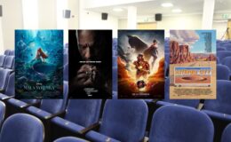 plakaty filmowe takich filmów jak: „Mała Syrenka”, „Flash”, „Asteroid City” i „Szybcy i wściekli 10”