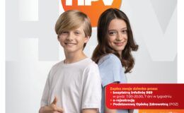 plakat informujący o szczepieniu przeciwko HPV