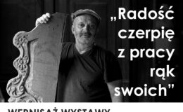 plakat zapraszający na wystawę rzeźbiarską Andrzeja Kwiatkowskiego