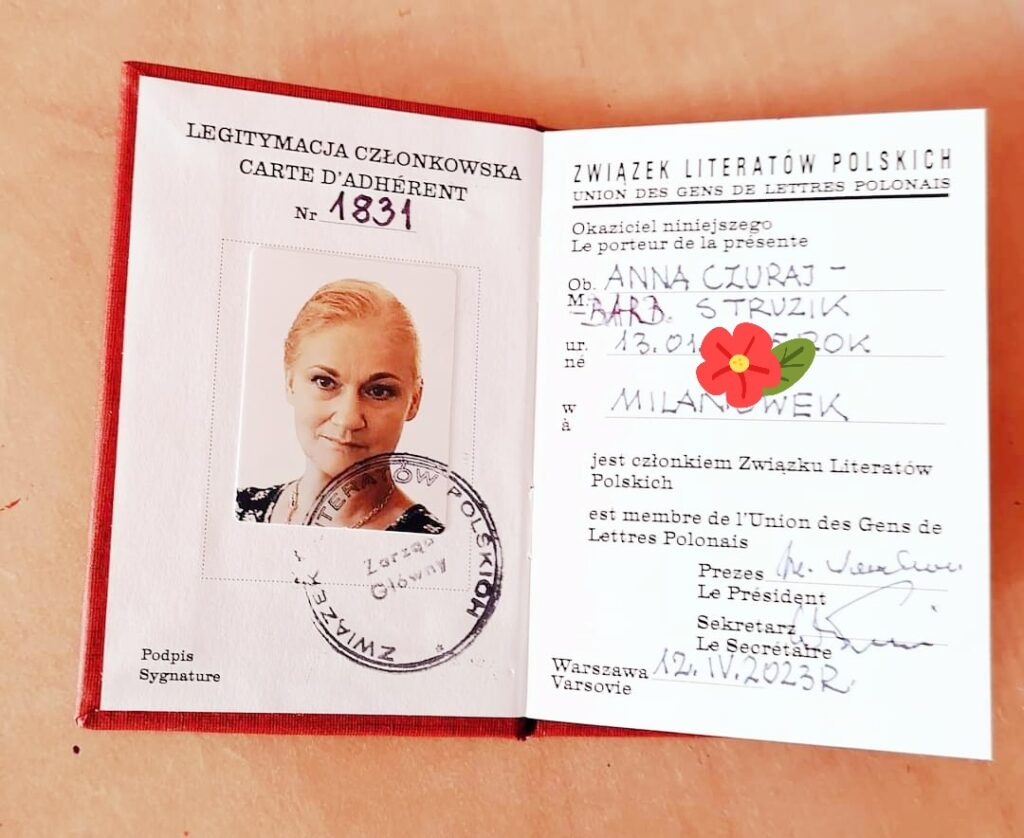 Nasza poetka dołączyła do Związku Literatów Polskich Nasza poetka dołączyła do Związku Literatów Polskich