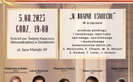 plakat promujący koncert "W Krainie Uśmiechu"
