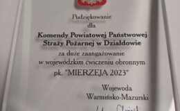 Nasi strażacy ćwiczyli symulację wypadku z materiałem promieniotwórczym