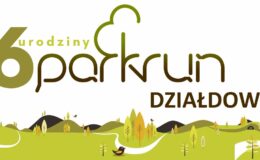 napis okolicznościowy 6. urodziny parkrun Działdowo
