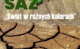 plakat zapraszający na wystawę fotograficzną Marka Jóźkowa "Świat w różnych kolorach"
