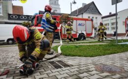 Pożar „na niby” w Miejskim Domu Kultury