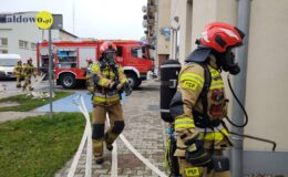 Pożar „na niby” w Miejskim Domu Kultury