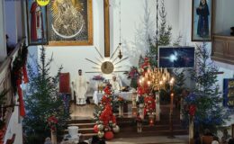 Występ kwartetu dętego w kościele pw. Podwyższenia Krzyża Świętego