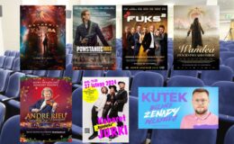 plakaty filmowe: "Akademia Pana Kleksa", "Powstaniec 1863", "Fuks 2", "Wandea. Zwycięstwo albo śmierć" oraz plakaty informujące o wydarzeniach: Andre Rieu - Śnieżne Boże Narodzenie", Michał Kutek "Bilans żenady własnej", Kabaret Jurki "Bajaderka"