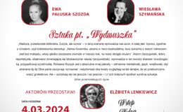plakat zapraszający na "Teatr przy stoliku"