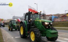 Rolnicy na ulicach Działdowa – ponad 200 ciągników