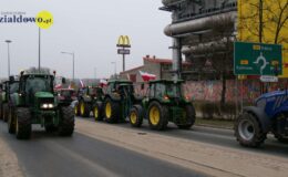 Rolnicy na ulicach Działdowa – ponad 200 ciągników