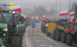 Rolnicy na ulicach Działdowa – ponad 200 ciągników