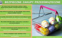 prewencyjna infografika dotycząca przedświątecznych zakupów,