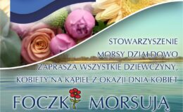 plakat informujący o akcji morsowania z okazji Dnia Kobiet