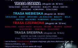 plakat informujący o Ekstremalnej Drodze Krzyżowej 2024