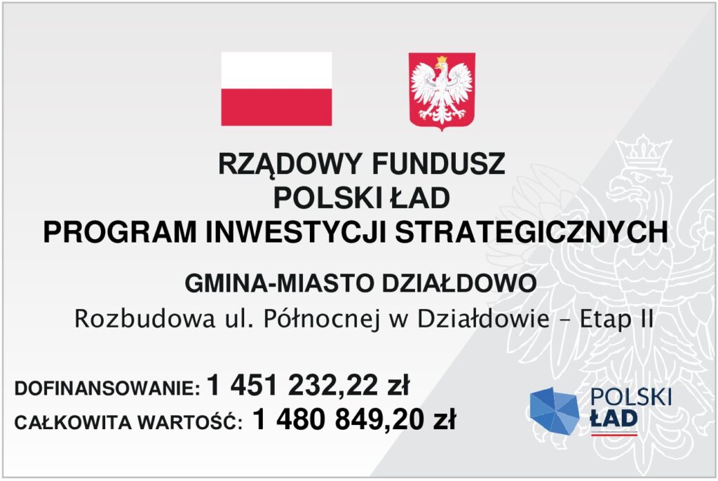 Rozbudowa ul. Północnej w Działdowie - Etap II