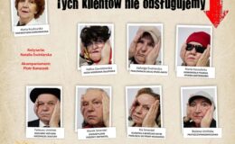 plakat informujący o spektaklu
