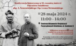 plakat informujący o wydarzeniu - Konferencji historycznej pt. "Prawda i pamięć o ofiarach II wojny światowej”