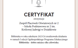 Biblioteka Szkoły Podstawowej nr 2 – Dobre miejsce dla człowieka