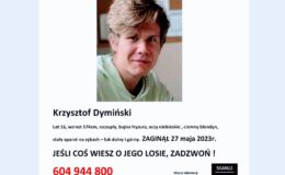 zaginiony Krzysztof Dymiński